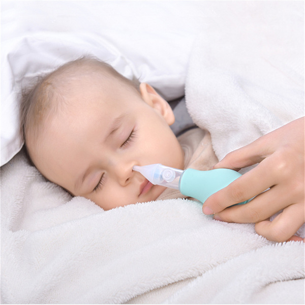 Baby Nasal Suction Newborn Pump Type Anti-reverse Flow Baby Nasal Nasal Feces Nose Cleaner with Tweezers Sanitary Box