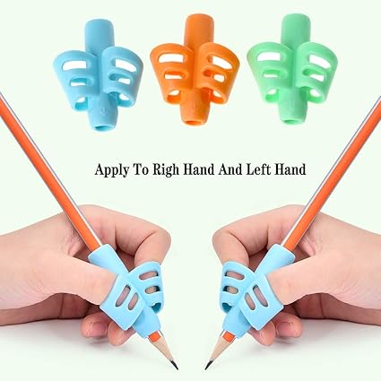 Three-finger pen grip corrector for children and primary school students to correct their writing and pen gripping postures. Pen grip artifact factory direct sales