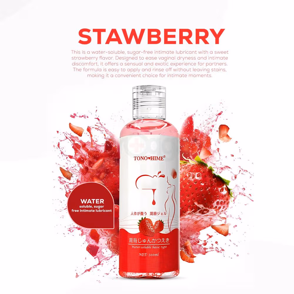 Tonohime Strawberry Flavored Lube Gel 100ml
