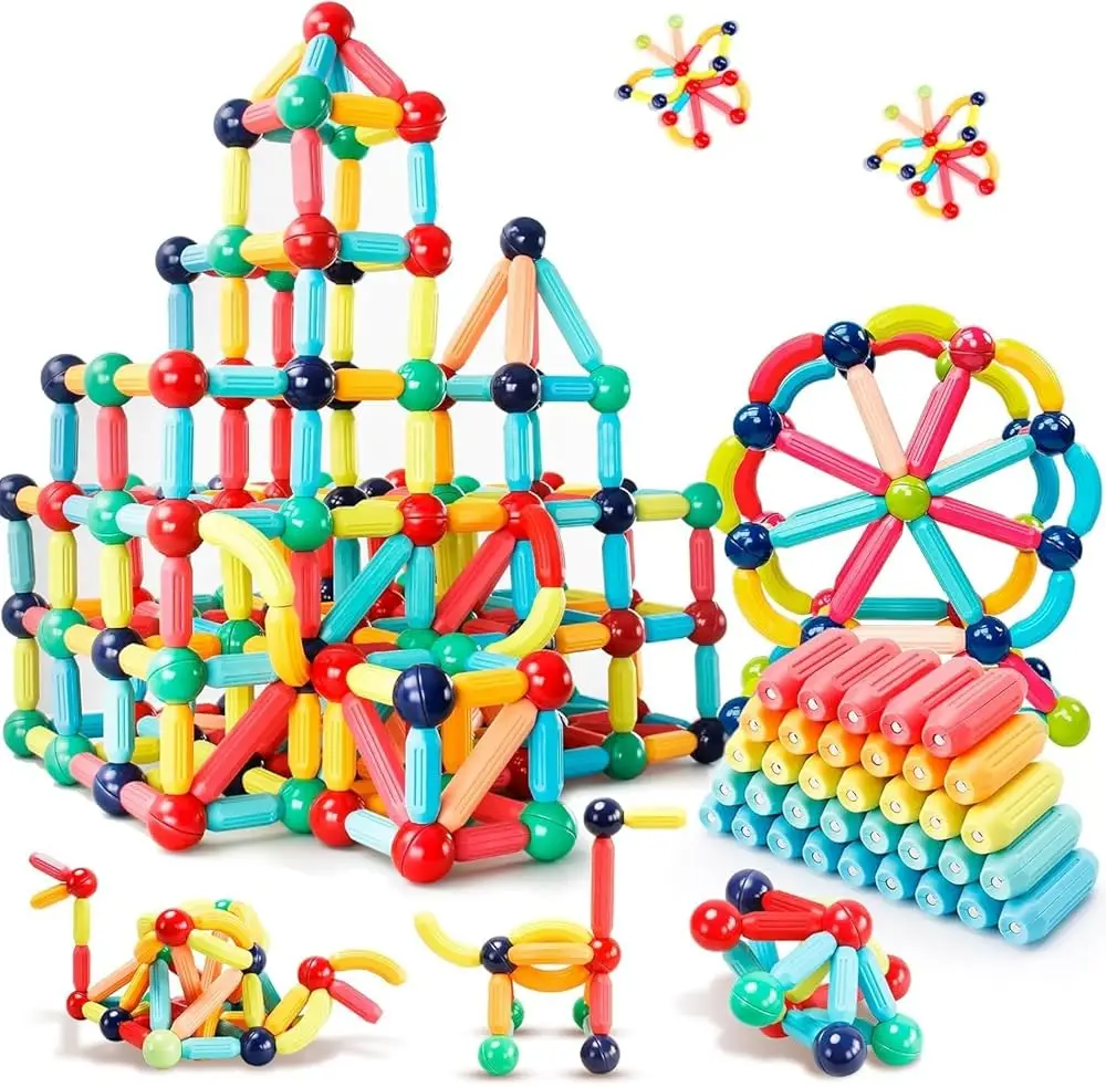 Magnetic Puzzle 128 pcs for Kids Toys Gifts and Educational Learing