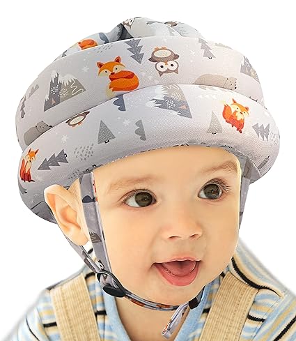 Cap Helmet To Protect The Baby'S Head,Baby Helmet Toddler Head Protector Baby Toddler Anti-Collision Cap Adjustable Child Safety Soft Helmet Toddler Anti-Fall Pad